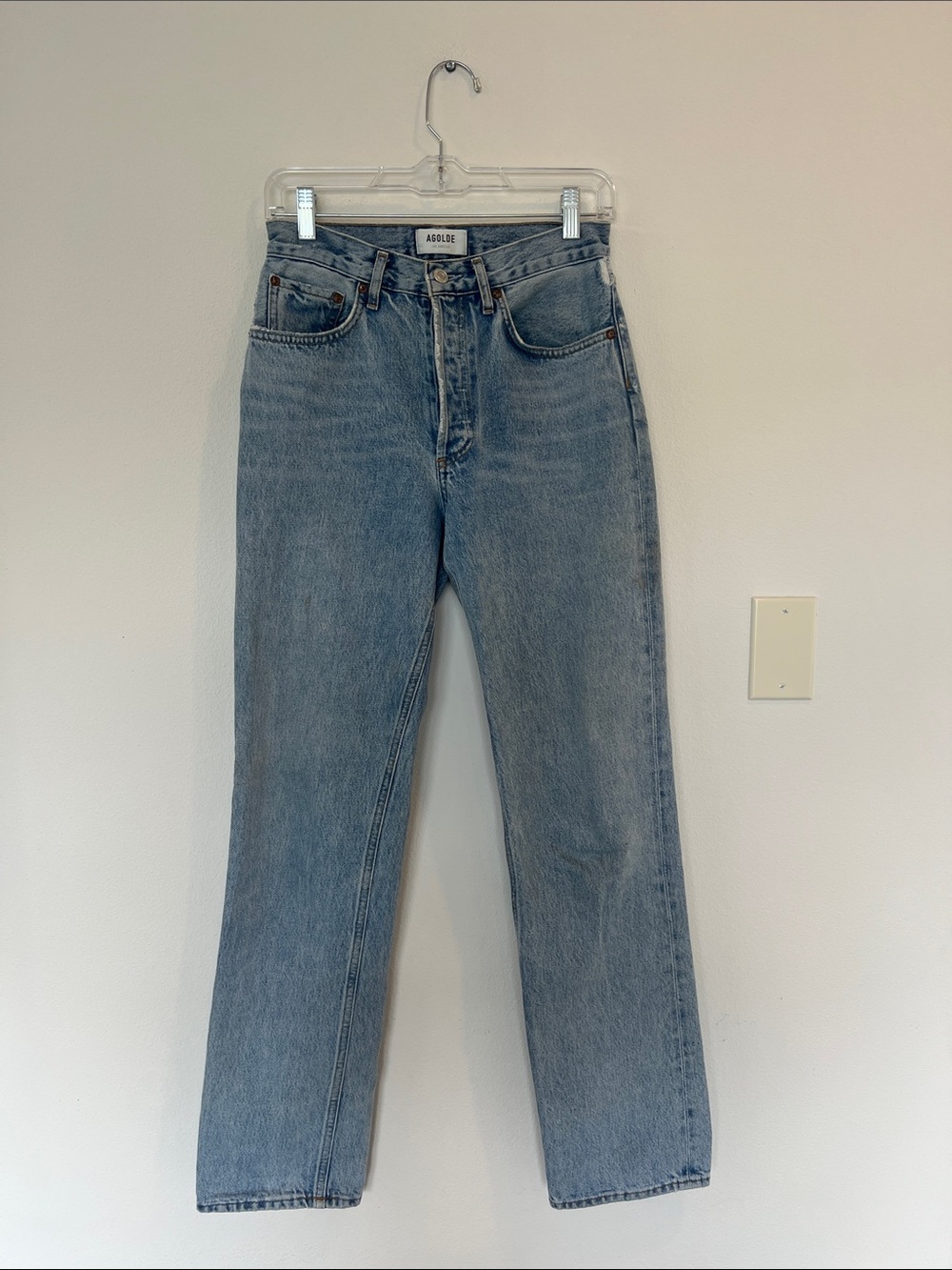 Agolde Lana Straight Jeans in Fiction